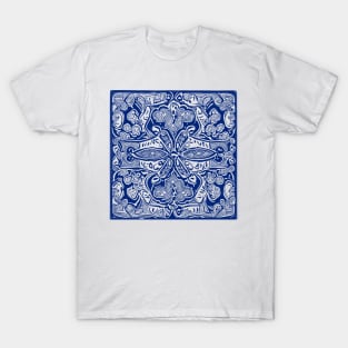 Paisley Print - Blue Aesthetic T-Shirt